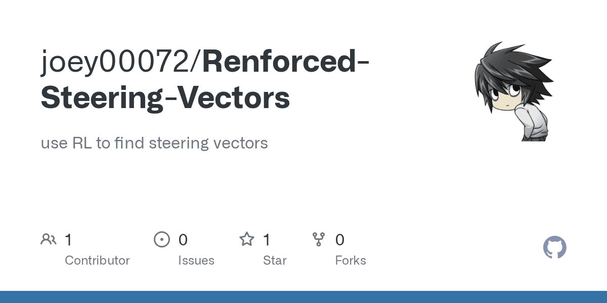 Reinforced Steering Vectors